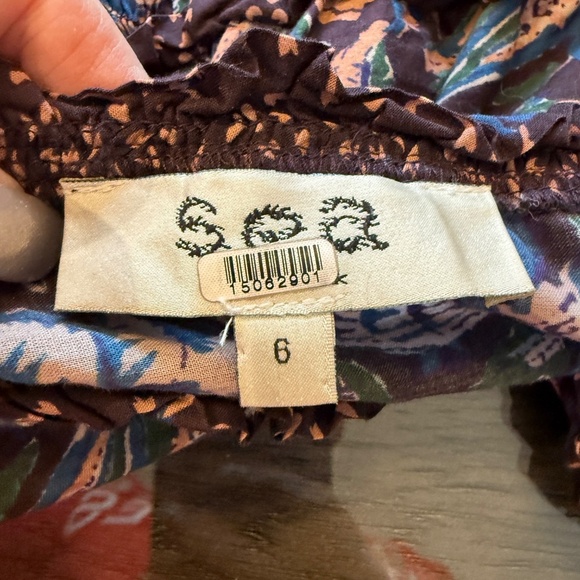 Sea New York Noah Smocked Midi Dress In Navy 31760 - Picture 12 of 15